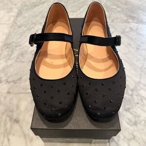 JCrew Crystal Mary Jane Flat